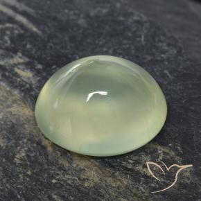 Prehnite Pale Pear Green  natural de 2.77 ct, Ovalada, Transparente