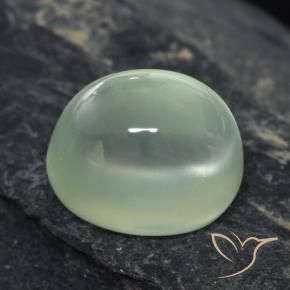 Prehnite Light Green  natural de 2.61 ct, Ovalada, Transparente