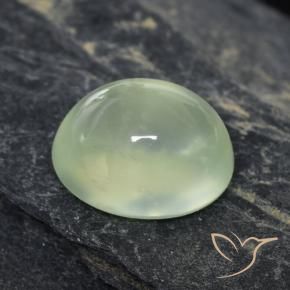 Prehnite Pale Green  natural de 1.59 ct, Ovalada, Transparente