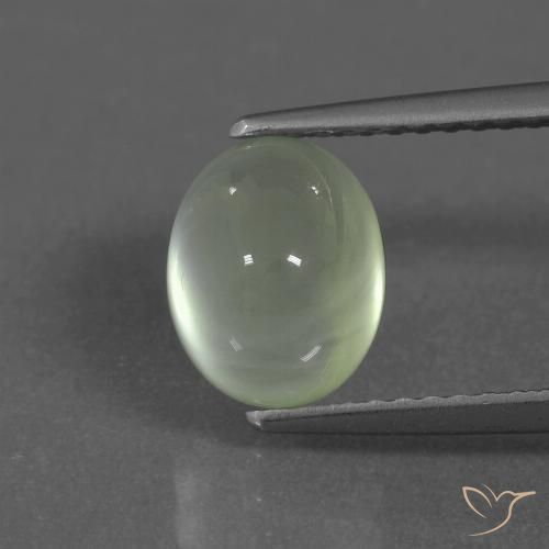 2.23ct Natural Light Green  Prehnite, Ovalada, Transparente / Translúcido