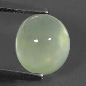 Prehnita verde natural de 2,27 ct, transparente, transparente / translúcido