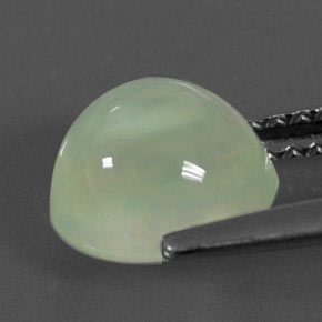 Prehnita verde natural de 2,27 ct, transparente, transparente / translúcido