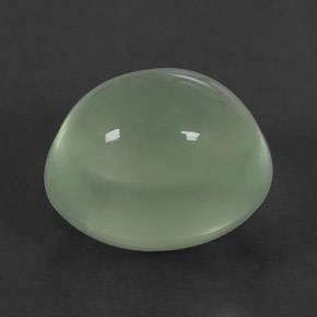 Prehnita verde natural de 4,05 ct, transparente, transparente / translúcido