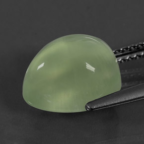 Prehnite Verde natural de 4.69 ct, Transparente, Transparente / Translúcido