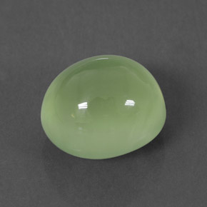 Prehnita verde natural de 6,65 ct, transparente, transparente / translúcido