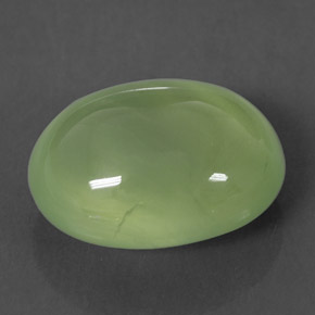 Prehnita verde natural de 12,22 ct, transparente, transparente / translúcido