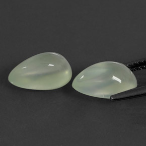 Gemas de Prehnite Verde natural de  ct, Transparente, Transparente / Translúcido