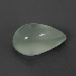 Prehnita verde natural de 4,45 ct, transparente, transparente / translúcido