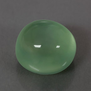 Prehnita verde natural de 10,30 ct, transparente, transparente / translúcido