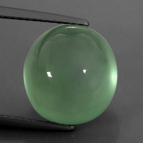 Prehnita verde natural de 10,30 ct, transparente, transparente / translúcido