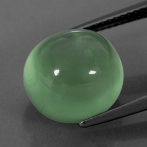 Prehnita verde natural de 10,30 ct, transparente, transparente / translúcido