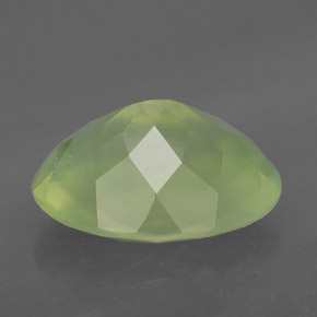 Prehnita verde natural de 9,60 ct, transparente, transparente / translúcido