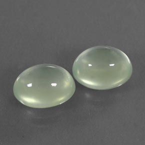 Gemas de prehnita verde natural de  ct, transparente, transparente / translúcido