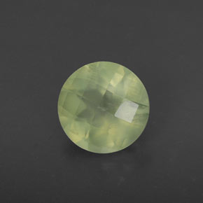 Prehnita verde natural de 1,78 ct, transparente, transparente / translúcido