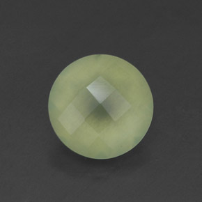 Prehnita verde natural de 1,83 ct, transparente, transparente / translúcido