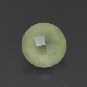 Prehnita verde natural de 1,83 ct, transparente, transparente / translúcido