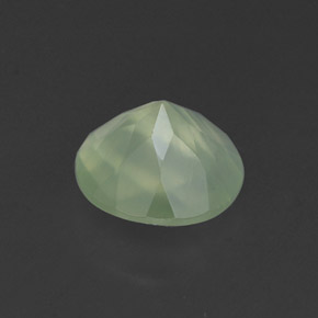 Prehnita verde natural de 1,80 ct, transparente, transparente / translúcido