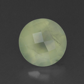 Prehnita verde natural de 1,95 ct, transparente, transparente / translúcido