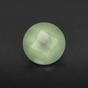 Prehnita verde natural de 1,83 ct, transparente, transparente / translúcido