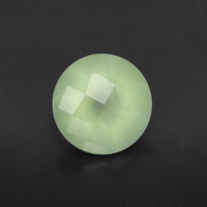 Prehnita verde natural de 1,83 ct, transparente, transparente / translúcido