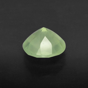 Prehnita verde natural de 1,83 ct, transparente, transparente / translúcido