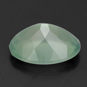 Prehnita verde natural de 5,70 ct, transparente, transparente / translúcido