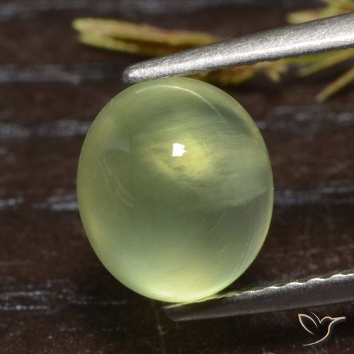 2.71ct Natural Verde claro Prehnite, Ovalada, Translúcido