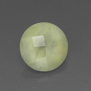 Prehnita verde natural de 1,68 ct, transparente, transparente / translúcido