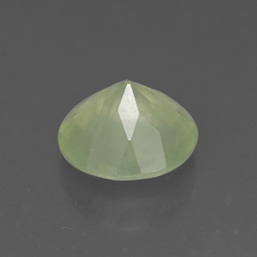 Prehnita verde natural de 1,68 ct, transparente, transparente / translúcido