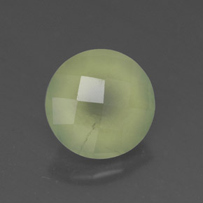 Prehnita verde natural de 1,92 ct, transparente, transparente / translúcido