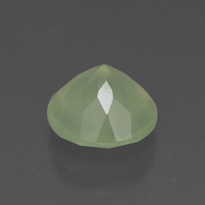 Prehnita verde natural de 1,92 ct, transparente, transparente / translúcido