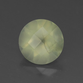 Prehnita verde natural de 1,92 ct, transparente, transparente / translúcido