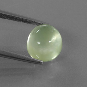 Prehnita verde natural de 4,13 ct, transparente, transparente / translúcido