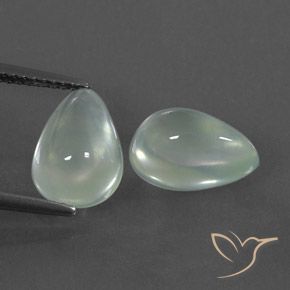 6.60ctw Natural Verde muy claro Prehnite, En forma de pera, Transparente / Translúcido