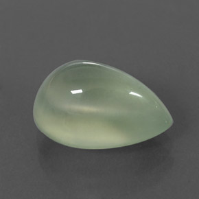 Prehnita verde natural de 4,38 ct, transparente, transparente / translúcido