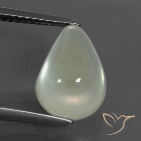 4.40ct Natural Light Green  Prehnite, En forma de pera, Transparente / Translúcido