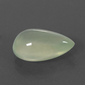 Prehnita verde natural de 3,38 ct, transparente, transparente / translúcido