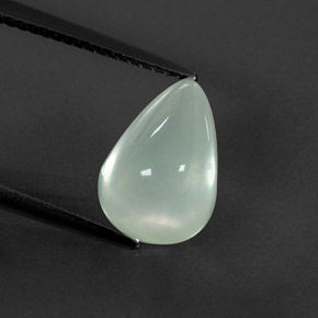 Prehnita verde natural de 3,84 ct, transparente, transparente / translúcido