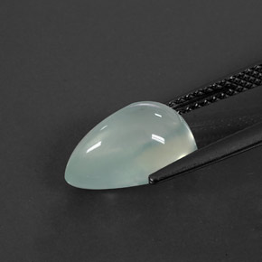 Prehnita verde natural de 3,84 ct, transparente, transparente / translúcido