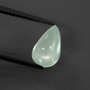 Prehnita verde natural de 2,81 ct, transparente, transparente / translúcido