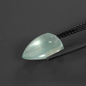 Prehnita verde natural de 2,81 ct, transparente, transparente / translúcido