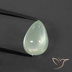 2.97ct Natural Light Hazel Green    Prehnite, En forma de pera, Transparente / Translúcido