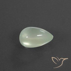 Prehnite Light Hazel Green    natural de 2.97 ct, En forma de pera, Transparente / Translúcido