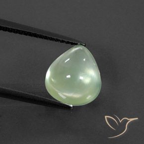 3.51ct Natural Pale Yellowish Green    Prehnite, En forma de pera, Transparente / Translúcido