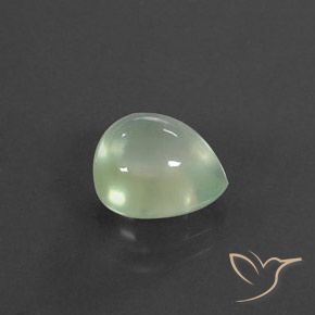 Prehnite Pale Yellowish Green    natural de 3.51 ct, En forma de pera, Transparente / Translúcido