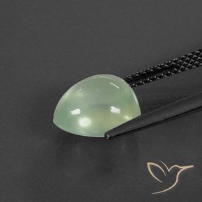 Prehnite Pale Yellowish Green    natural de 3.51 ct, En forma de pera, Transparente / Translúcido