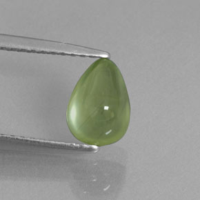 Prehnita verde natural de 1,31 ct, transparente, transparente / translúcido