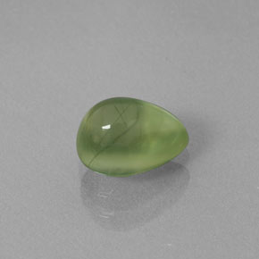 Prehnita verde natural de 1,31 ct, transparente, transparente / translúcido