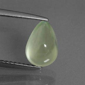 Prehnita verde natural de 1,81 ct, transparente, transparente / translúcido
