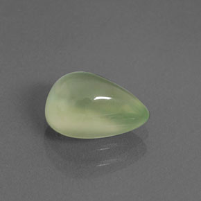 Prehnita verde natural de 1,81 ct, transparente, transparente / translúcido